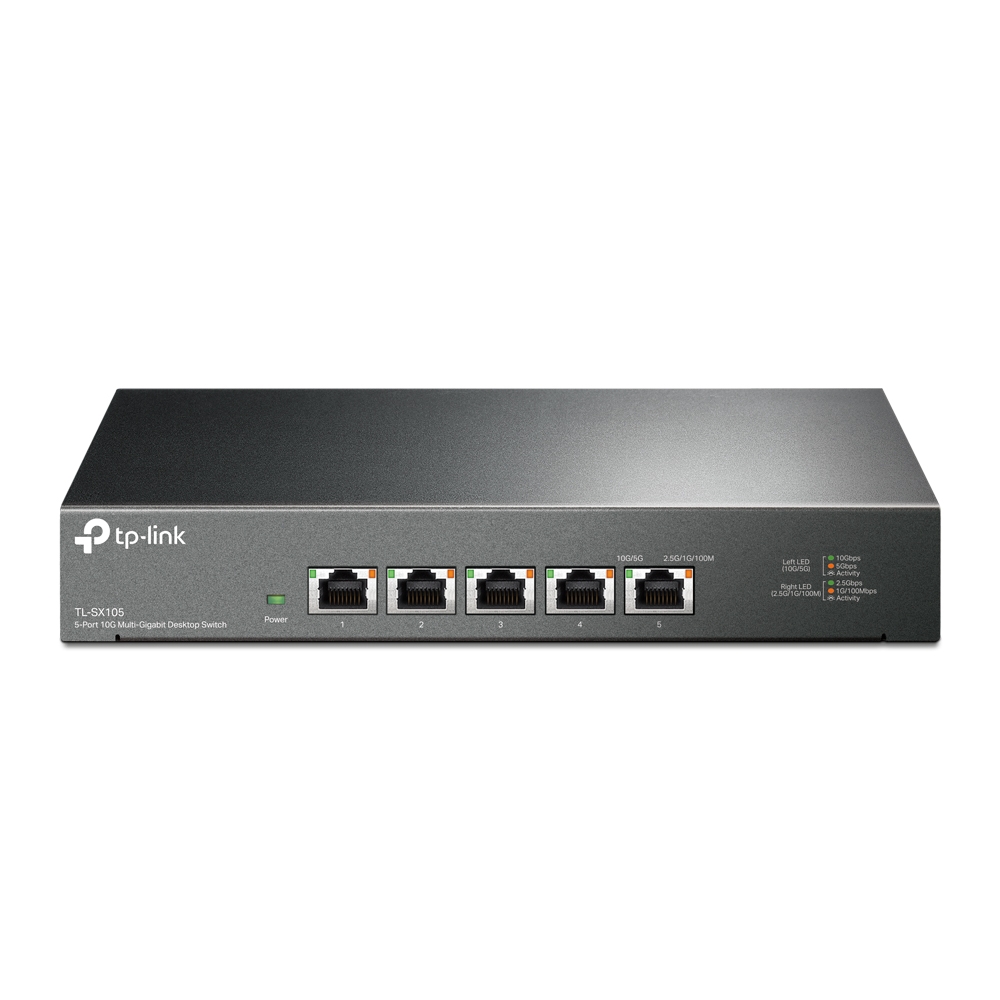 

Коммутатор TP-LINK TL-SX105, кол-во портов: 5x10 Гбит/с, установка в стойку (TL-SX105), TL-SX105