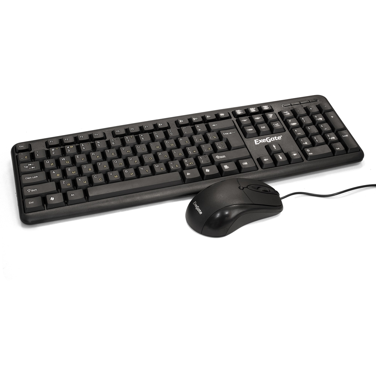 Клавиатура проводная Exegate MK120-ОЕМ, мембранная, USB, черный (EX287139RUS) - фото 1