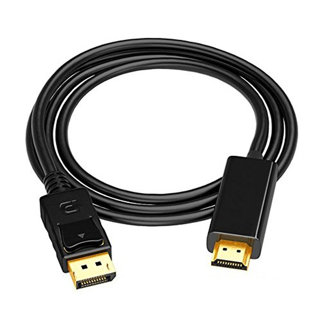 

Переходник (адаптер) DisplayPort(20M)-HDMI(19M), 1.8 м, черный ORIENT C706 (C706), C706