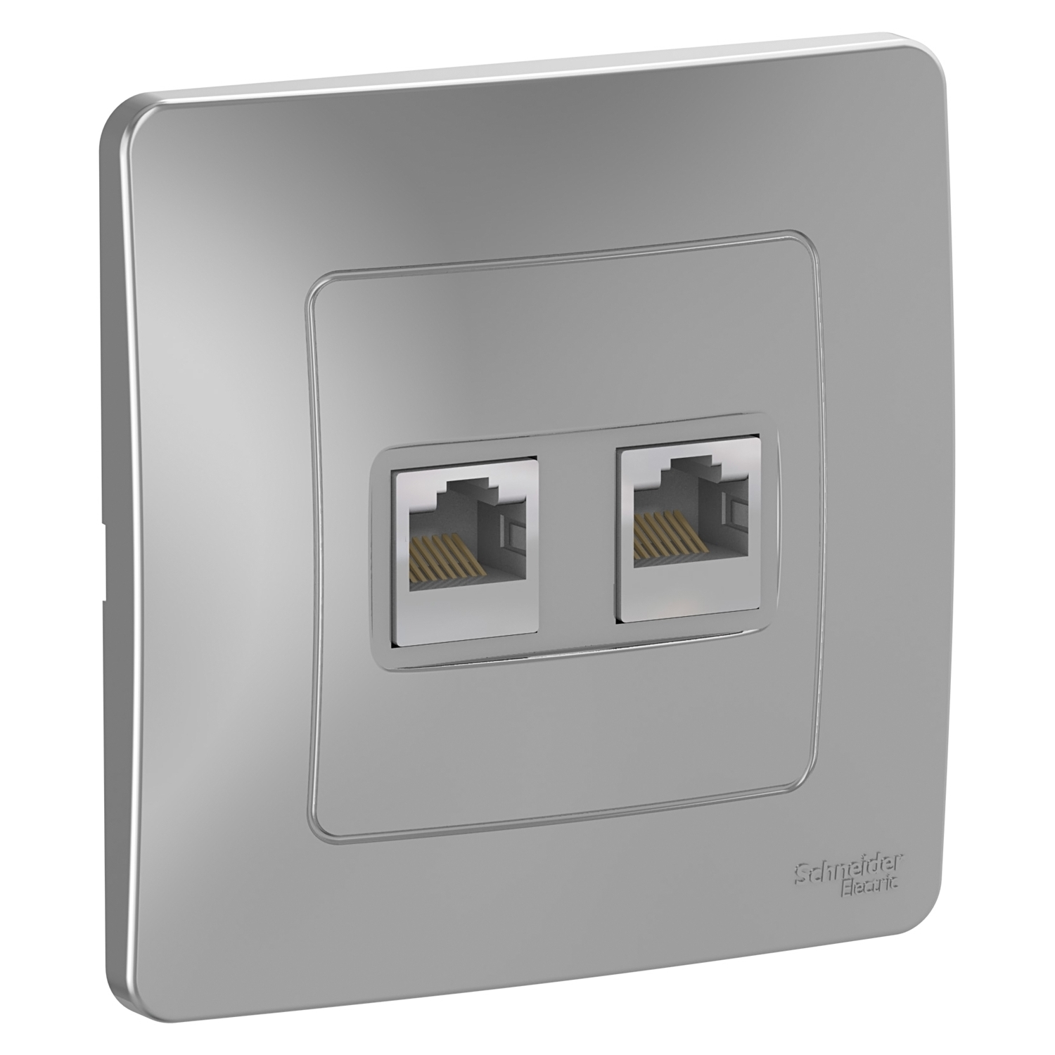 

Розетка RJ-45+RJ-45 скрытый монтаж категория 5e, механизм в сборе, алюминиевый, Schneider Electric Blanca (BLNIS045453)