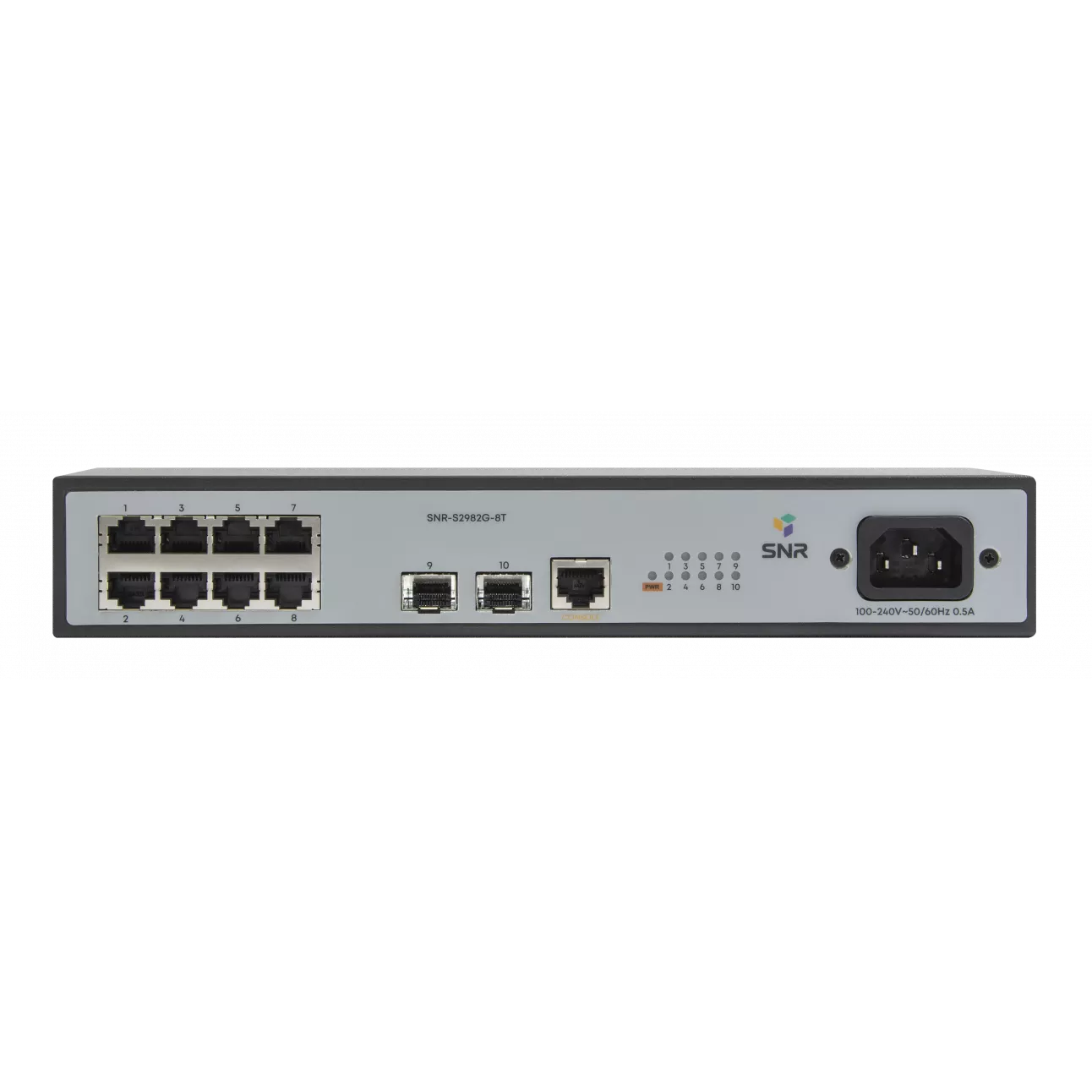 

Коммутатор SNR SNR-S2982G-8T-DC, управляемый, кол-во портов: 8x1 Гбит/с, SFP 2x1 Гбит/с (SNR-S2982G-8T-DC), SNR-S2982G-8T-DC