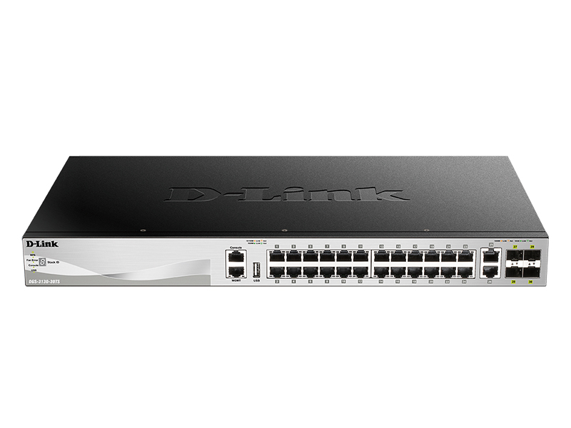 

Коммутатор D-Link DGS-3130-30TS, управляемый, кол-во портов: 24x1 Гбит/с Rj45, SFP+ 4x10Гбит/с , кол-во SFP/uplink: RJ-45 2x10 Гбит/с, установка в стойку (DGS-3130-30TS/B1A), DGS-3130-30TS