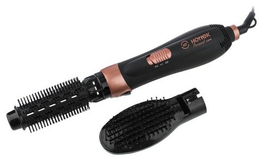 

Фен-щетка HOTTEK HT-967-230 600Вт, 2 режима, 2 насадки, черный (HT-967-230), HT-967-230