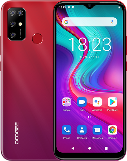 

Смартфон DOOGEE X96 Pro, 6.52" 720x1600 IPS, Unisoc SC9863, 4Gb RAM, 64Gb, 3G/4G, Wi-Fi, BT, 4xCam, 2-Sim, 5400mAh, Micro-USB, Android 11, красный, X96 Pro