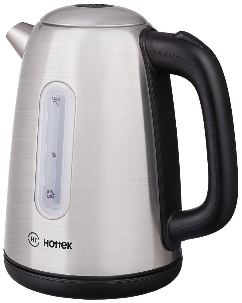 

Чайник HOTTEK HT-960-013 1,7 2200Вт, закрытая спираль, металл, серебристый (HT-960-013), HT-960-013