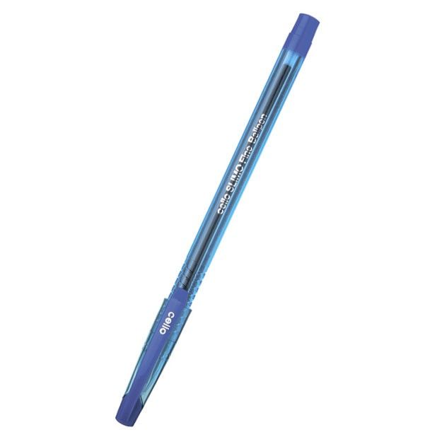 Ручка шариковая Cello Slimo Drum, синий, пластик, колпачок (13170)
