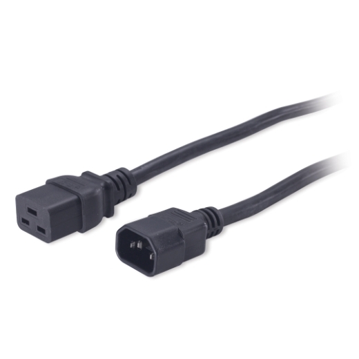 

Кабель питания IEC-320-C19-IEC-320-C14, 10A, 2м, черный APC (AP9878)