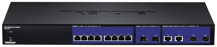 

Коммутатор TRENDnet TEG-40128, управляемый, кол-во портов: 8x1 Гбит/с, кол-во SFP/uplink: SFP+ 4x10 Гбит/с, установка в стойку (TEG-40128), TEG-40128