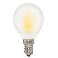 Лампа светодиодная E14 шар/G45, 7Вт, 3000K / теплый свет, 750лм, филаментная, BK-ЛЮКС BK-14W7G45 Frosted