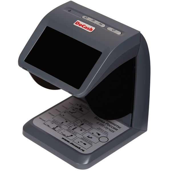 

Детектор банкнот просмотровый DoCash mini IR/UV/AS, мультивалюта, ИК/УФ (2x6 Вт)/антистокс/геометрия, черный, mini IR/UV/AS