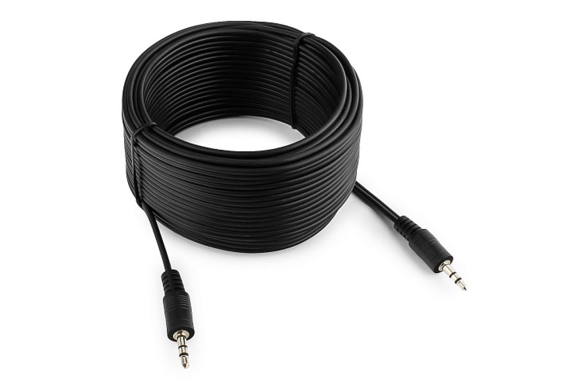 

Кабель соединительный Jack 3.5mm(M)-Jack 3.5mm(M), 10м Gembird/Cablexpert (CCA-404-10M)