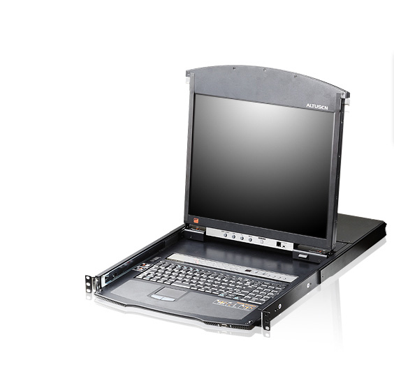 

Коммутатор KVM (КВМ) ATEN KL1508AiN, 8-ПК, VGA до 1600x1200, LCD 19" 1280x1024, клавиатура USB+PS/2, мышь USB+PS/2 (KL1508AIN-AXA-RG/KL1508AiNR), KL1508AiN