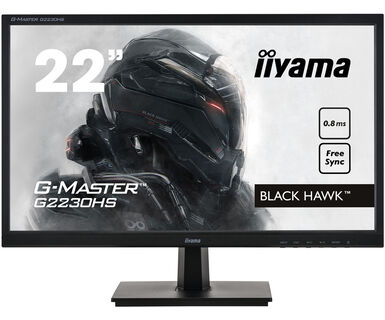 

Монитор 21.5" Iiyama G-MASTER G2230HS-B1 TN, 1920x1080 (16:9), 250кд/м2, 0.8мс, 170°/160°, FreeSync, VGA, HDMI, DisplayPort, черный (G2230HS-B1), G2230HS-B1