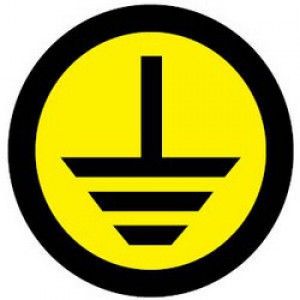 Знак безопасности самоклеющийся Земля EKF