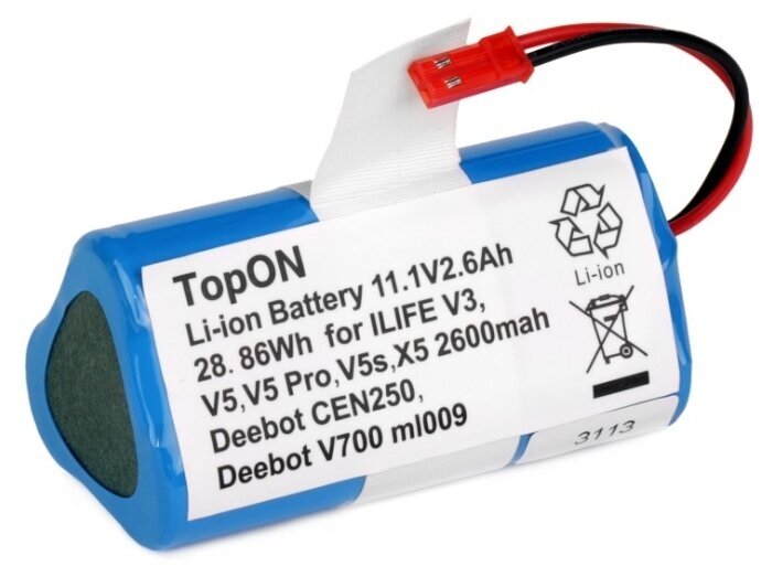 

Аккумулятор TopON CS-EPV300VX, 2.6 ah 11. 1V (102598), CS-EPV300VX