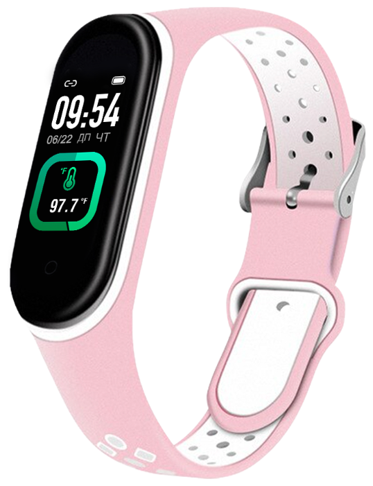 

Фитнес-браслет Smarterra Fitmaster TON, 0.96" TFT, розовый-белый (SMFT-T04), Fitmaster TON