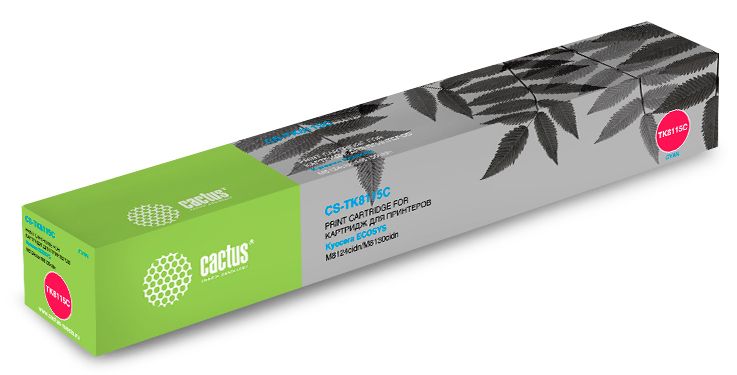 

Картридж лазерный Cactus CS-TK8115С голубой 6000стр. для Kyocera Mita Ecosys M8124c (плохая упаковка), CS-TK8115С