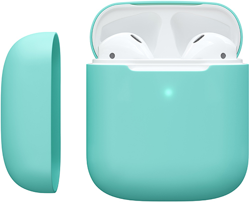 

Чехол Red Line, силиконовый для Apple AirPods 1 и 2, тиффани (УТ000019395 )