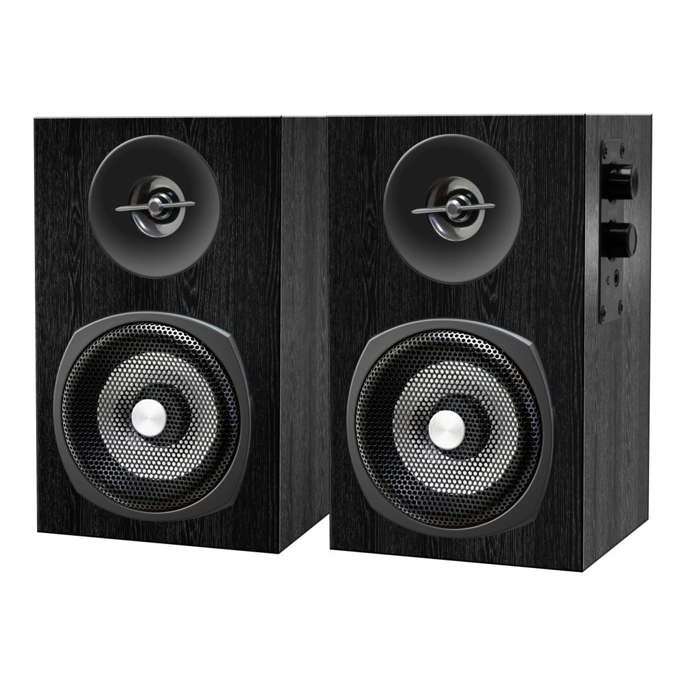 

Акустика 2.0 Ginzzu GM-103, 12Вт, черный (4894190506154), GM-103