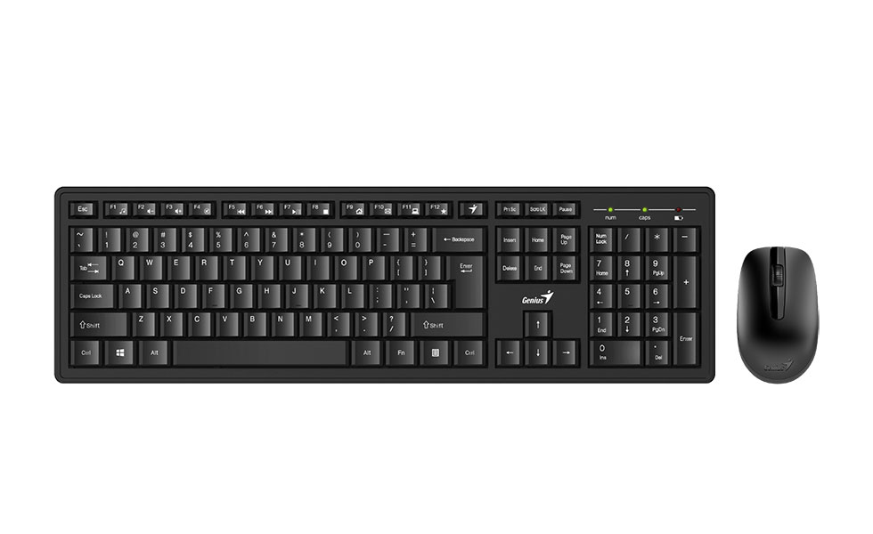 

Клавиатура + мышь Genius KM-8200, беспроводная, USB, черный (31340003417), KM-8200