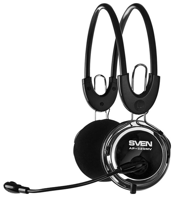 Проводная гарнитура Sven AP-525MV, черный (SV-0410525MV)
