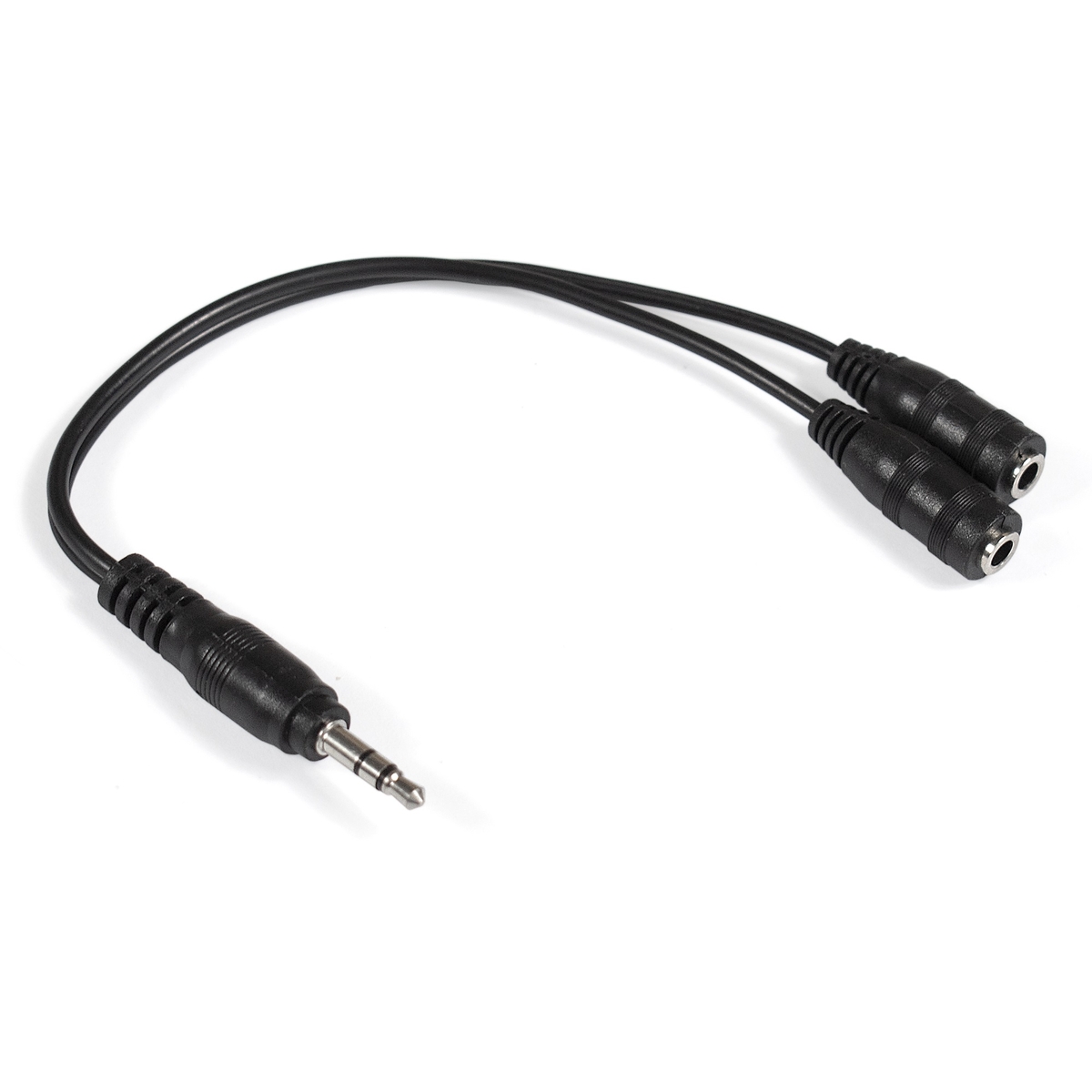 

Кабель-разветвитетель Jack 3.5mm(M)-2xJack 3.5mm(F), 30см, черный Exegate EX-CCA-415-0.3 (EX284946RUS), EX-CCA-415-0.3
