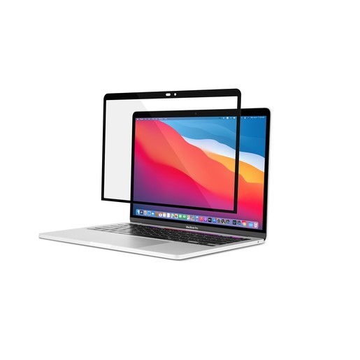 Защитное стекло Moshi iVisor XT для Apple MacBook Pro/Air 13, (черная рамка) (99MO040913)