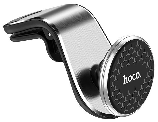 

Держатель автомобильный Hoco CA59 Victory, магнитный для смартфонов зажим в воздуховод, серебристый (6931474721686), Victory