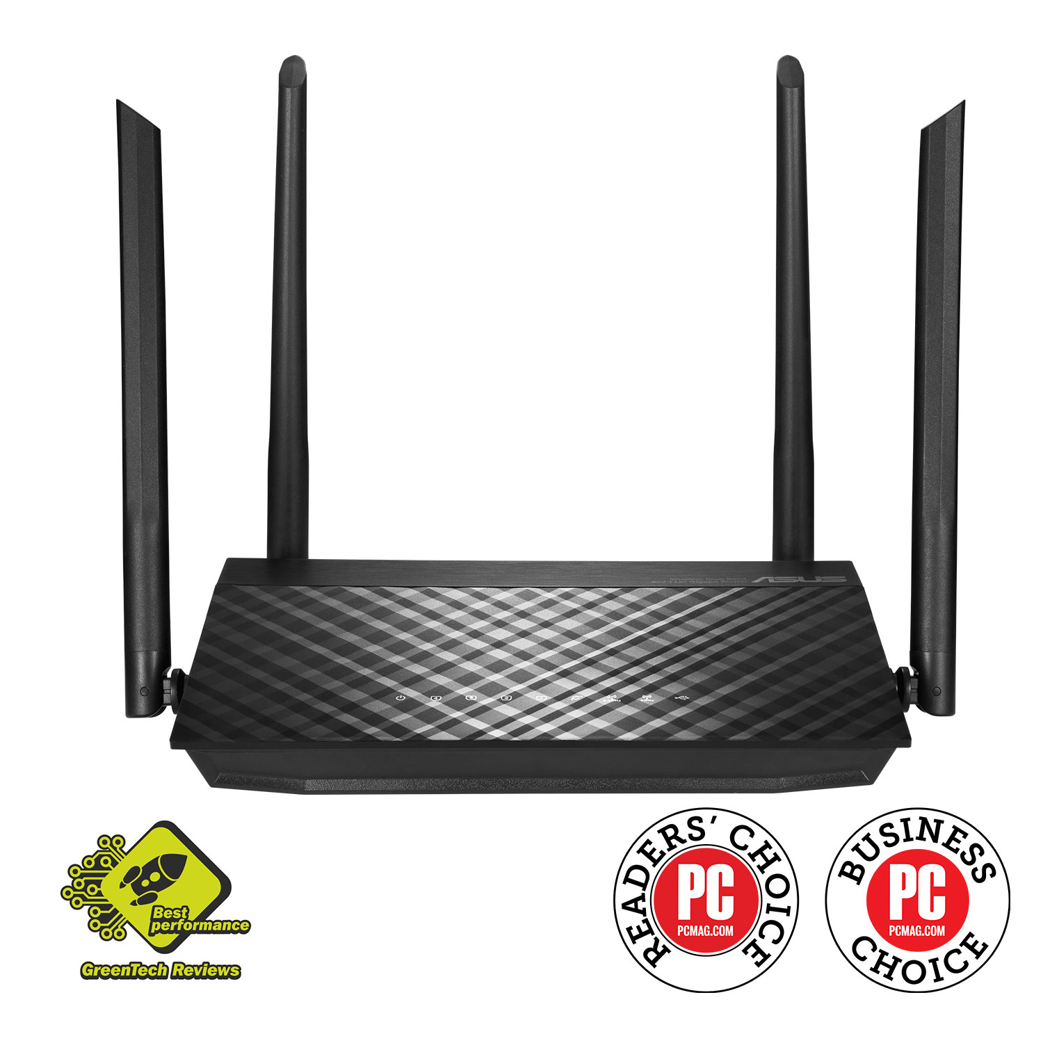 

Wi-Fi роутер ASUS RT-AC59U, 802.11a/b/g/n/ac, 2.4 / 5 ГГц, до 1.47 Гбит/с, LAN 4x1 Гбит/с, WAN 1x1 Гбит/с, внешних антенн: 4x5dBi, 1шт.xUSB 2.0 (90IG0540-BO9400), RT-AC59U