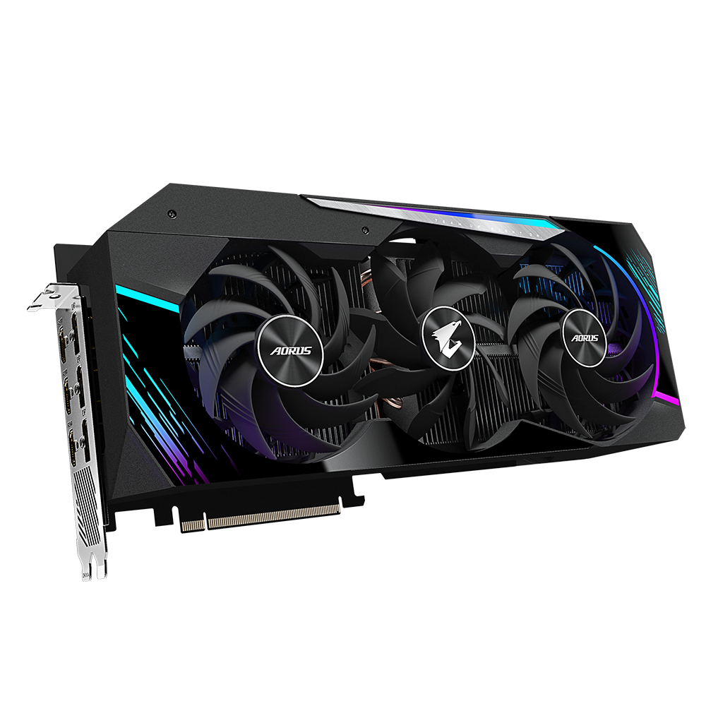 Видеокарта GIGABYTE NVIDIA GeForce RTX 3080 AORUS MASTER, 10Gb DDR6X (GV-N3080AORUS M-10GD Rev 3.0 LHR)