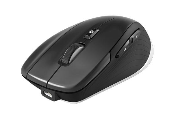 Мышь беспроводная 3Dconnexion CadMouse Compact Wireless, 7200dpi, оптическая светодиодная, Bluetooth/USB, черный (3DX-700082)