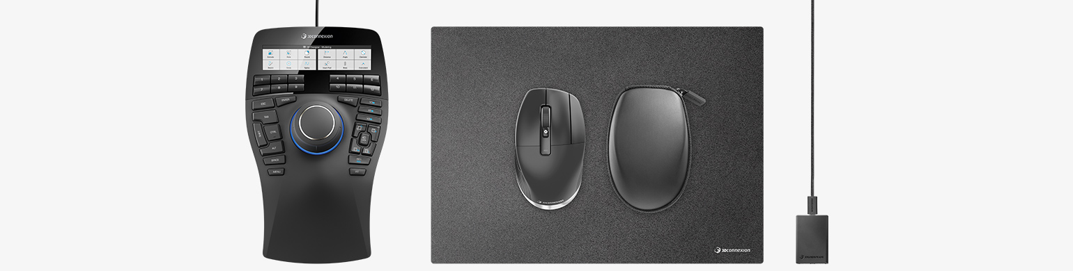 

Клавиатура + мышь 3Dconnexion SpaceMouse Enterprise Kit 2, беспроводная, Bluetooth / USB, черный (3DX-700083), SpaceMouse Enterprise Kit 2