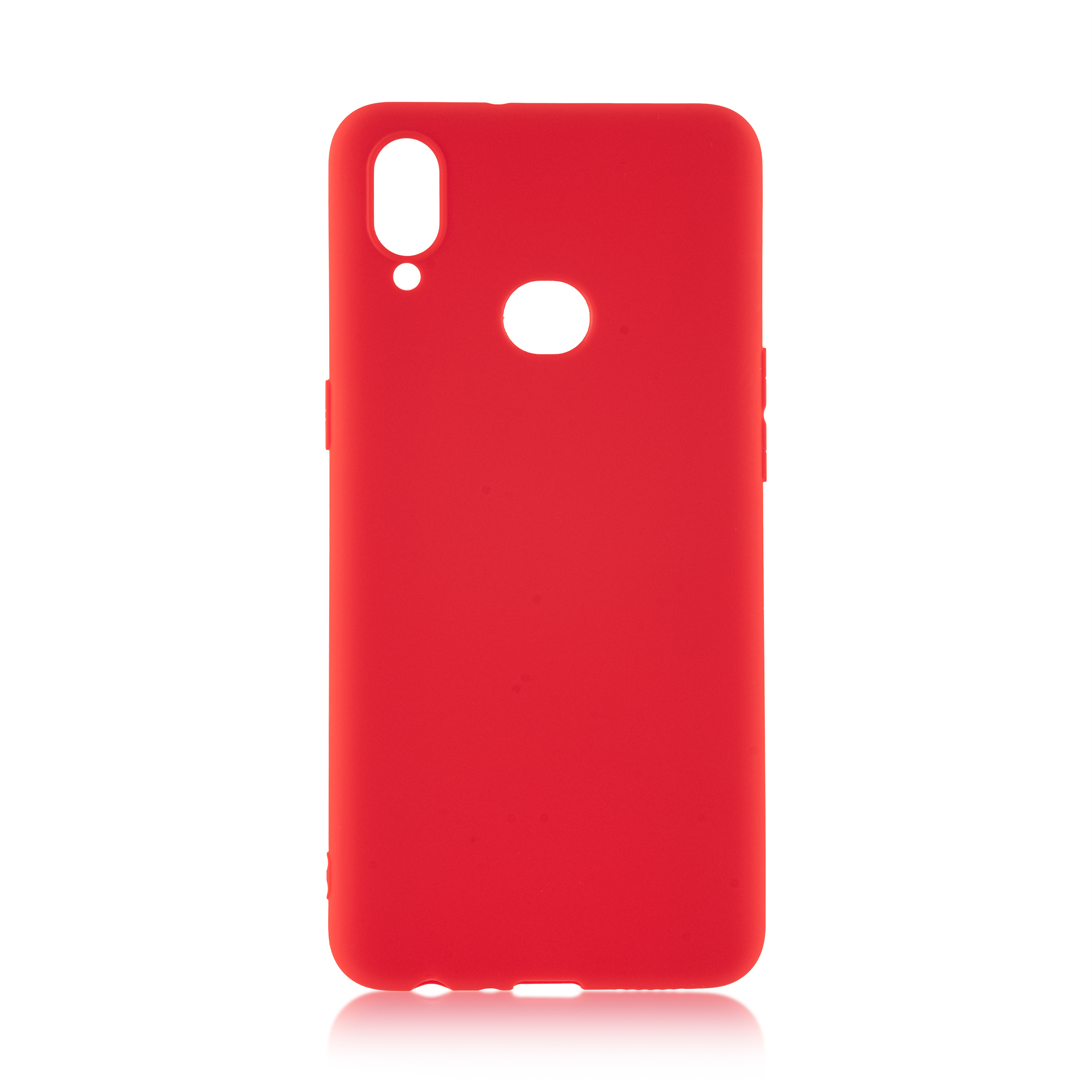 Чехол-накладка BROSCO Colourful для смартфона Samsung Galaxy A10s, силикон, красный (SS-A10S-COLOURFUL-RED)