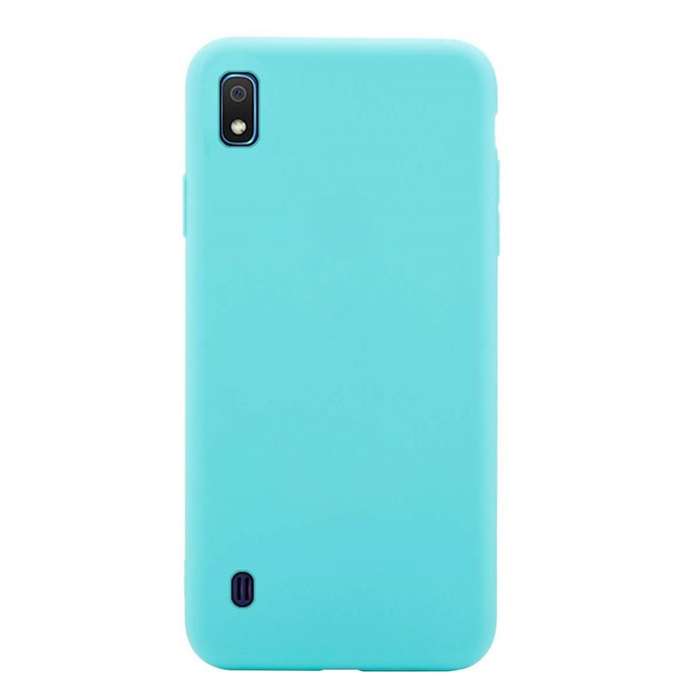 Чехол-накладка BROSCO Colourful для смартфона Samsung Galaxy A10s, силикон, голубой (SS-A10S-COLOURFUL-SKY)