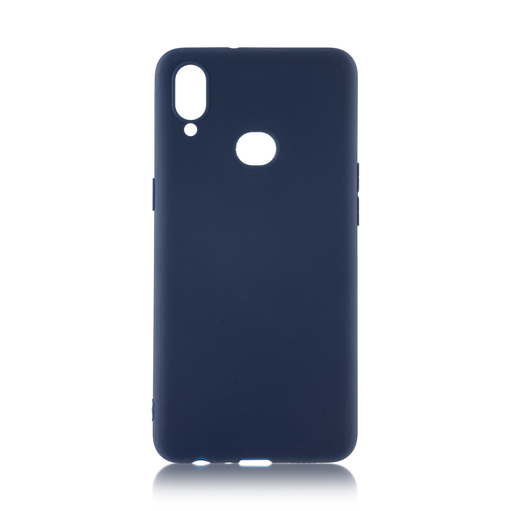Чехол-накладка BROSCO Colourful для смартфона Samsung Galaxy A10s, силикон, синий (SS-A10S-COLOURFUL-BLUE)