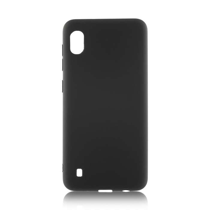 Чехол-накладка BROSCO Colourful для смартфона Samsung Galaxy A10s, силикон, черный (SS-A10S-COLOURFUL-BLACK)