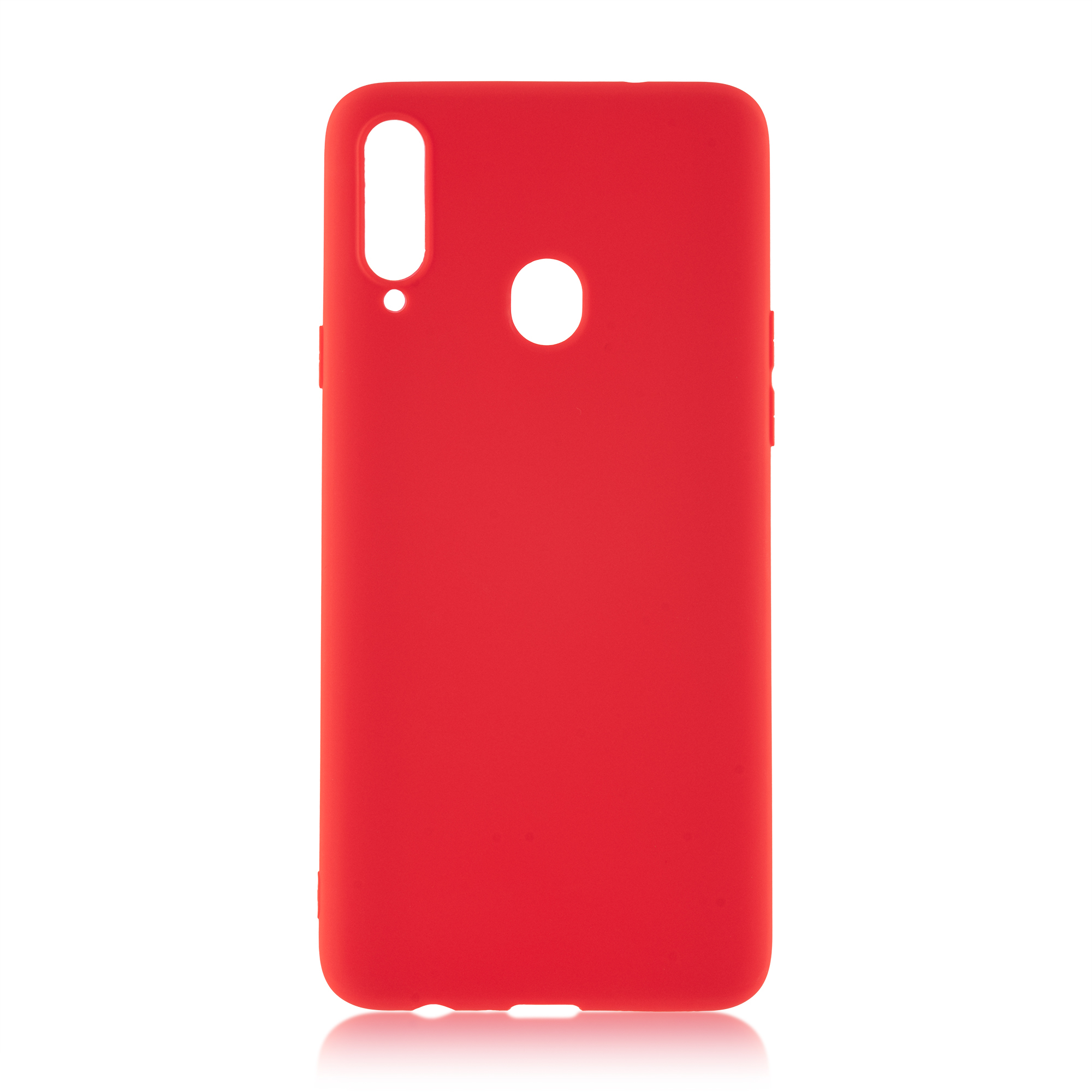 Чехол-накладка BROSCO Colourful для смартфона Samsung Galaxy A20s, силикон, красный (SS-A20S-COLOURFUL-RED)