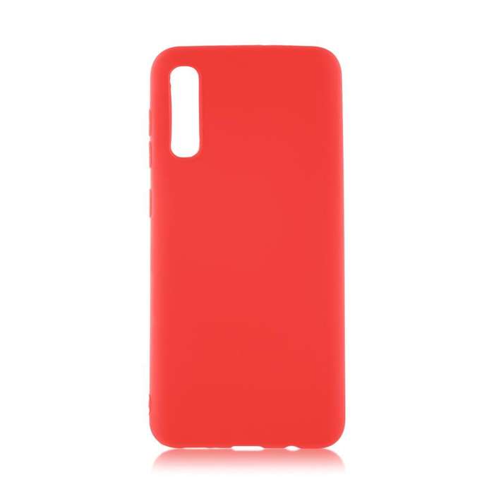 Чехол-накладка BROSCO Colourful для смартфона Samsung Galaxy A50s, силикон, красный (SS-A50S-COLOURFUL-RED)
