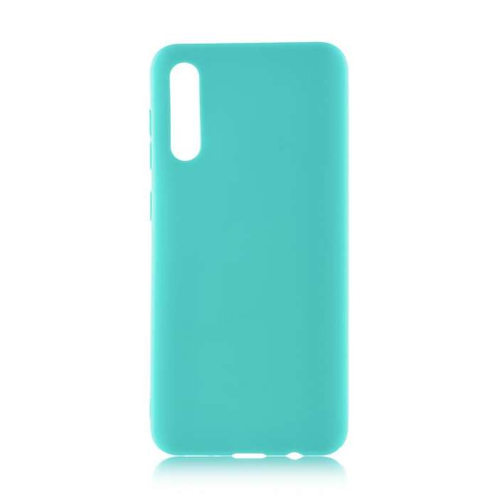 Чехол-накладка BROSCO Colourful для смартфона Samsung Galaxy A50s, силикон, голубой (SS-A50s-COLOURFUL-SKY)