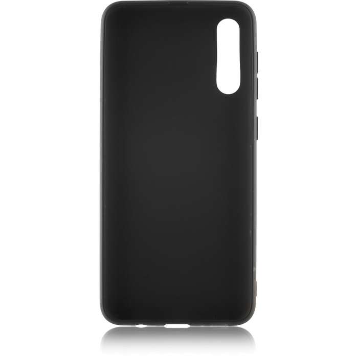Чехол-накладка BROSCO Colourful для смартфона Samsung Galaxy A50s, силикон, черный (SS-A50s-COLOURFUL-BLACK)