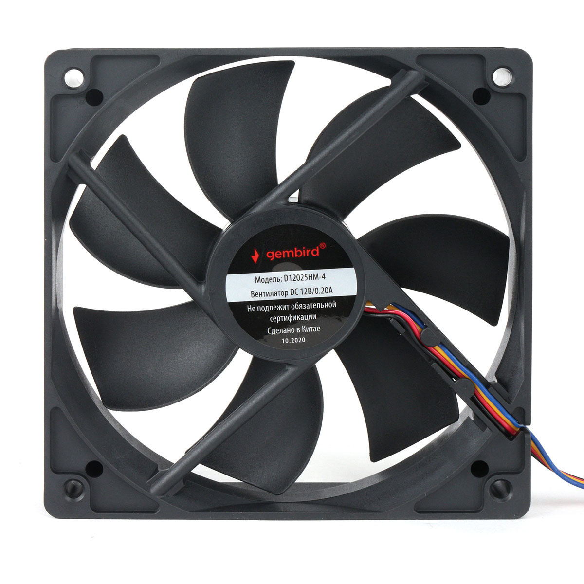 

Вентилятор Gembird D12025SM-4, 120 мм, 2000rpm, 33 дБ, 4-pin, 1шт (D12025SM-4), D12025SM-4