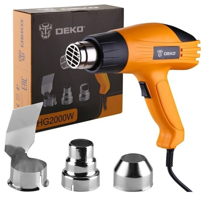 Фен строительный DEKO HG2000W, 2 кВт