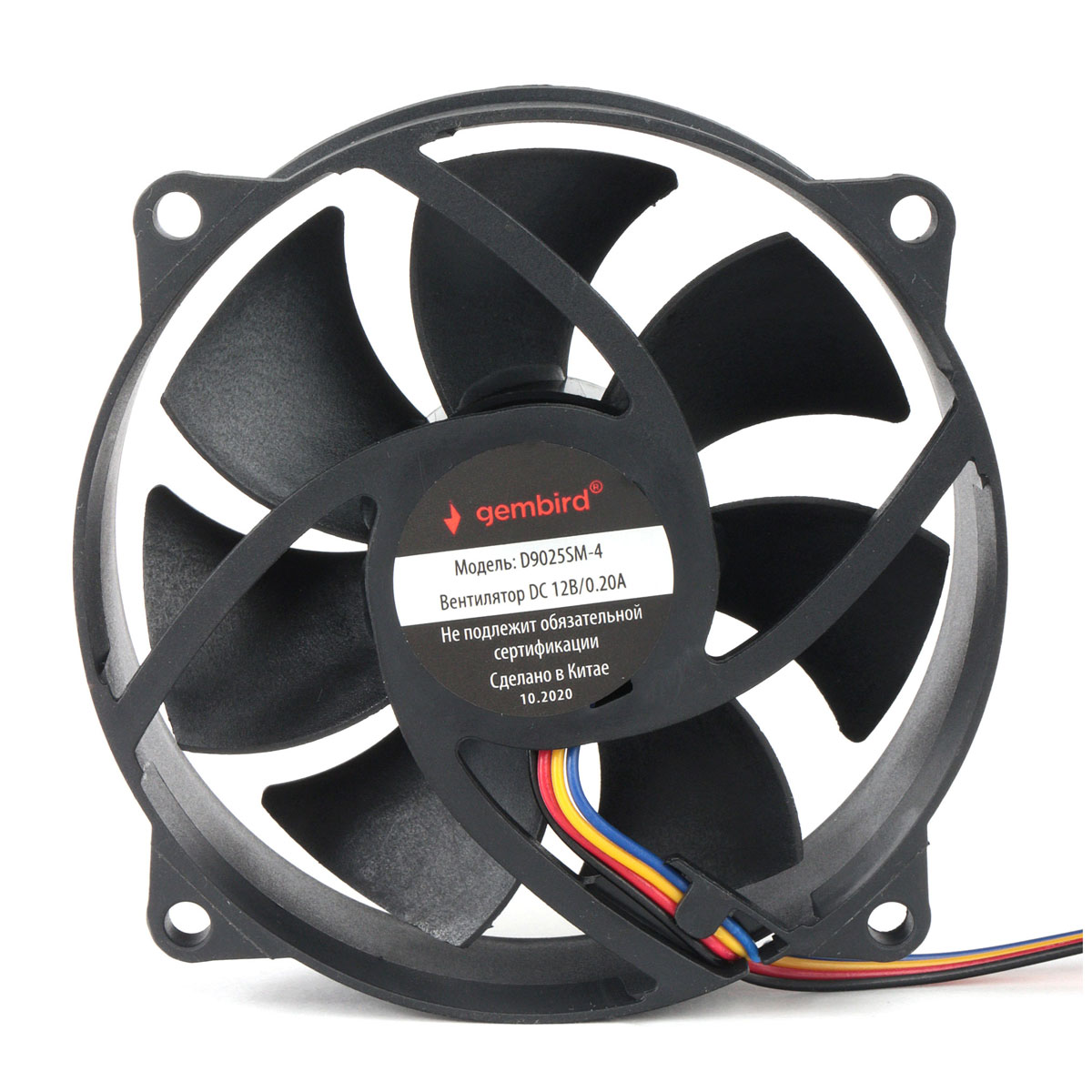 

Вентилятор Gembird D9025SM-4, 90 мм, 2500rpm, 31 дБ, 4-pin, 1шт (D9025SM-4), D9025SM-4