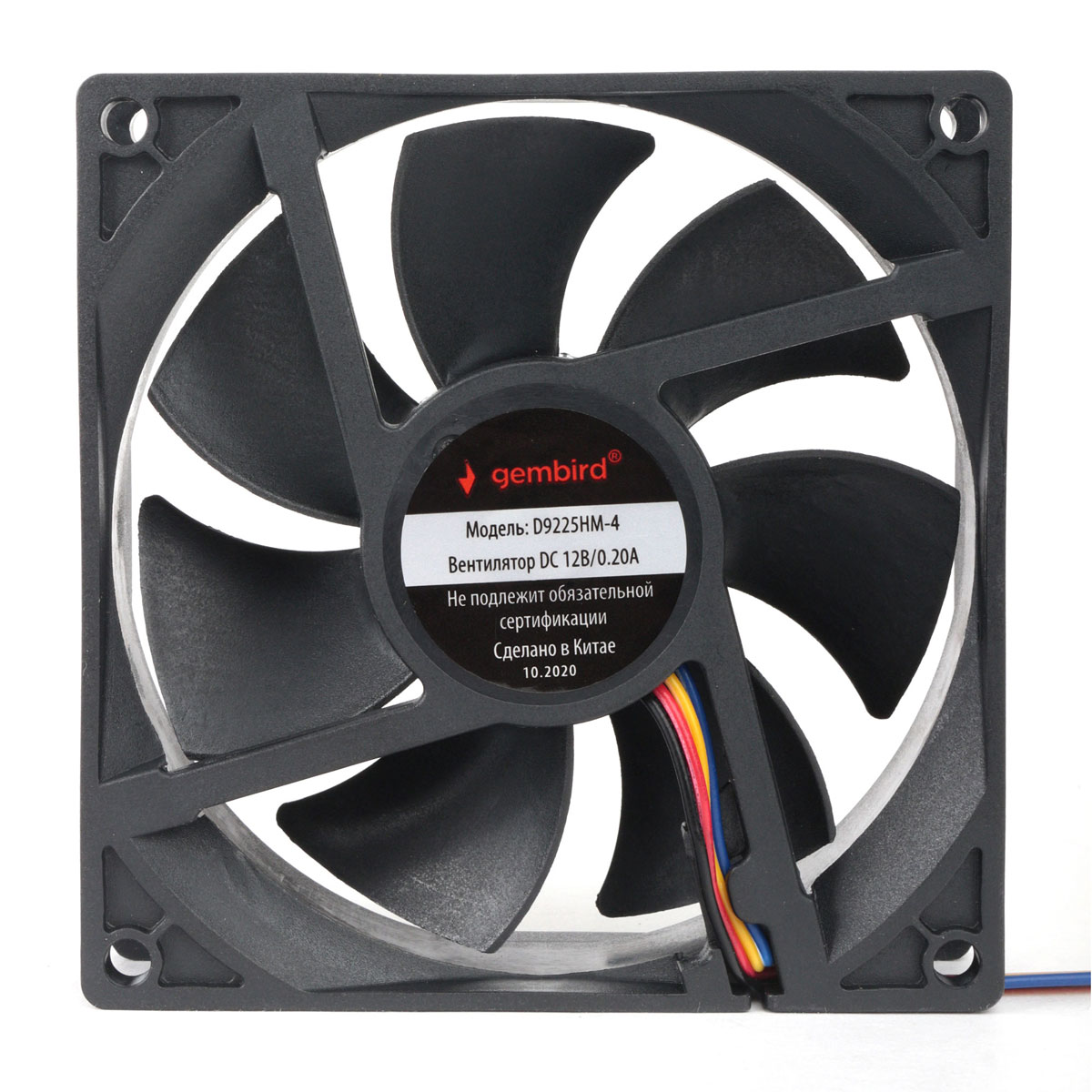 

Вентилятор Gembird D9225HM-4, 92 мм, 2500rpm, 31 дБ, 4-pin, 1шт (D9225HM-4), D9225HM-4