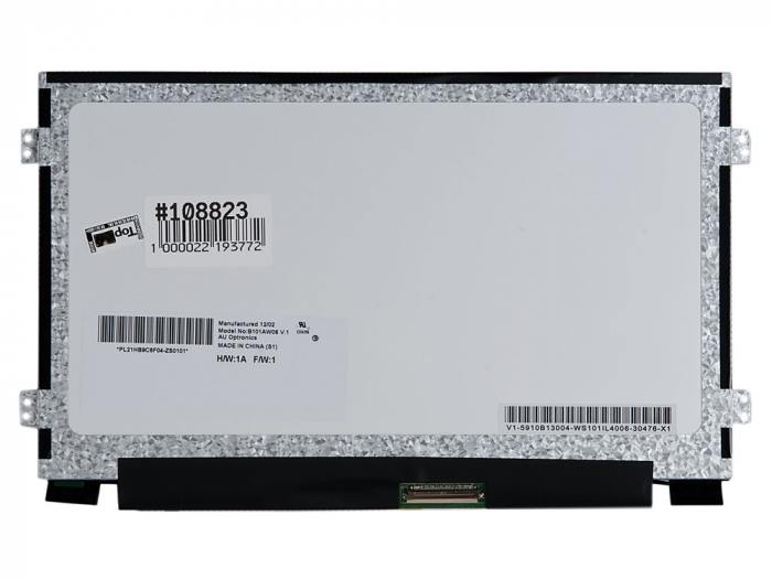 Матрица 10.1 Glare B101AW06 V.1, WSVGA 1024x600, 40L, cветодиодная (LED), AU Optronics, уши Л\П(B101AW06 V.1) [108823]