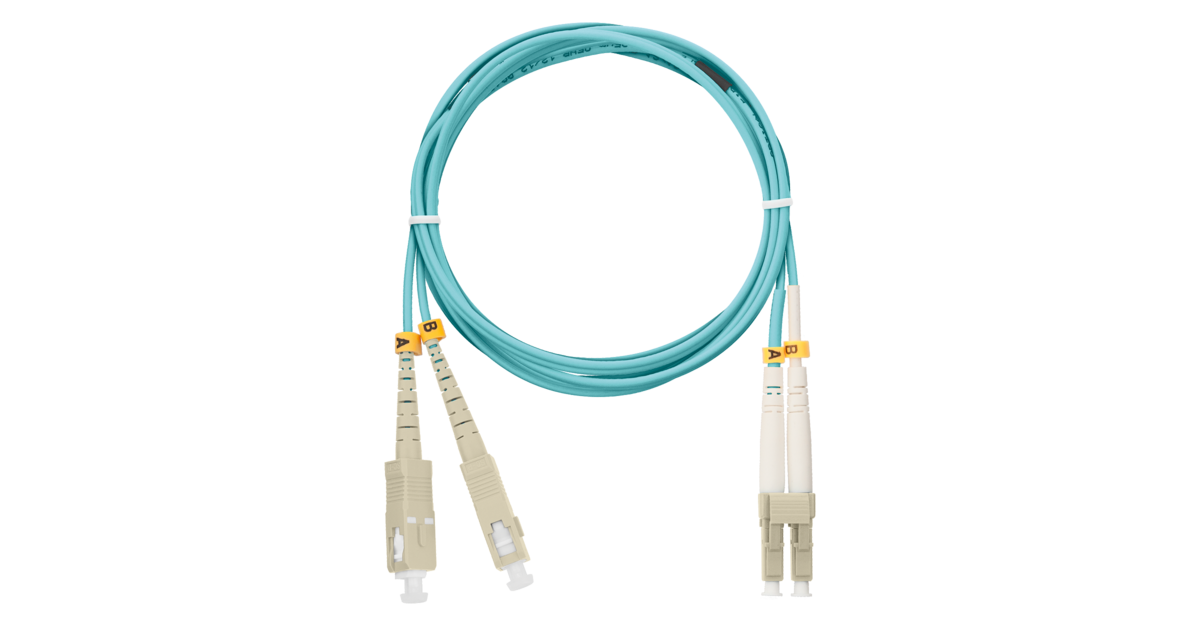 

Патч-корд оптический NIKOMAX, SC/UPC-LC/UPC, многомодовый, 50/125, OM3, двойной, 5м, бирюзовый (NMF-PC2M3C2-SCU-LCU-005)