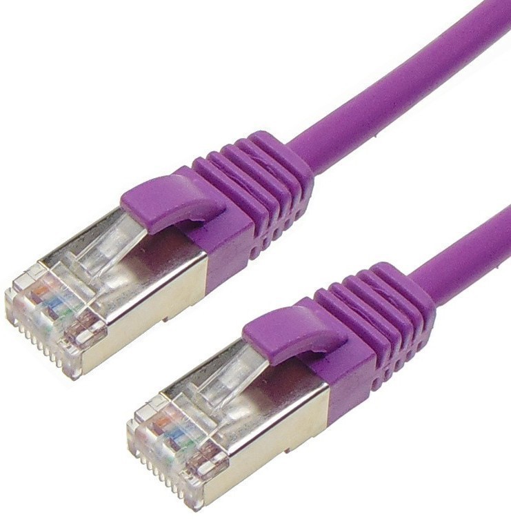 Патч-корд STP кат.6a, 0.5м, RJ45-RJ45, фиолетовый, ACD (ACD-LPS6A-5DP)
