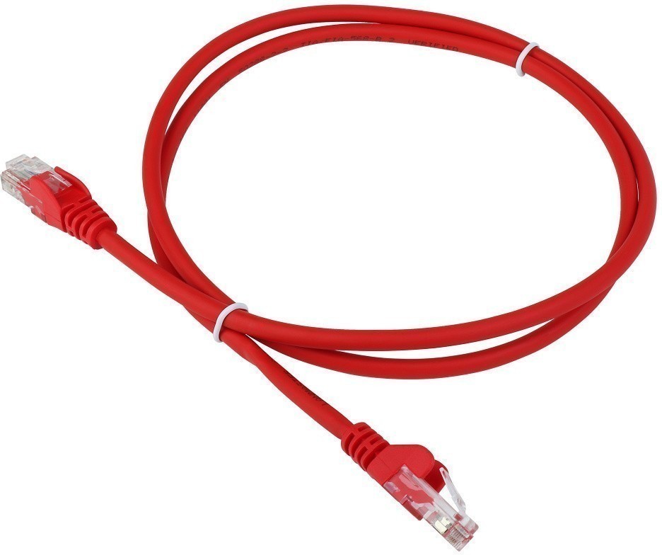 Патч-корд UTP кат.5e, 1м, RJ45-RJ45, красный, ACD (ACD-LPU5E-10R)