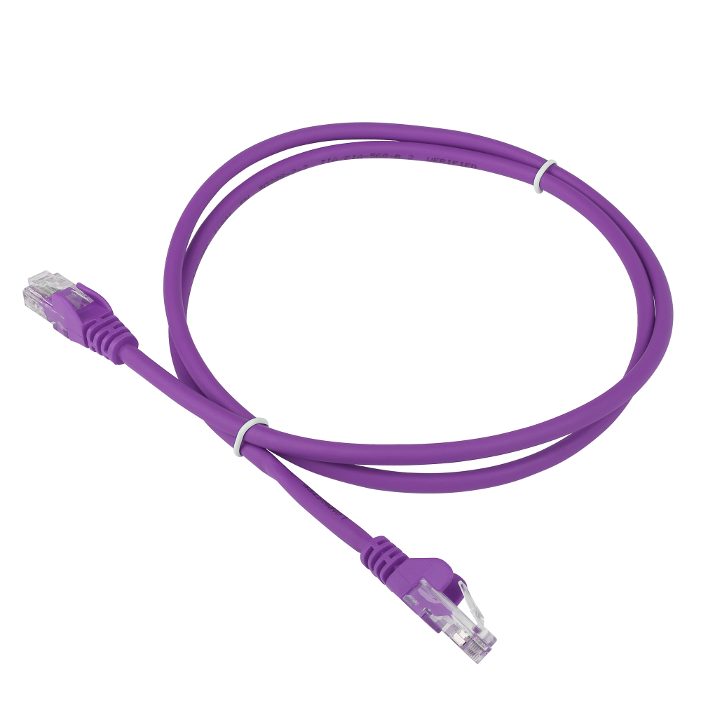 

Патч-корд UTP кат.6, 1.5м, RJ45-RJ45, фиолетовый, LSZH, Lanmaster (LAN-PC45/U6-1.5-VI)