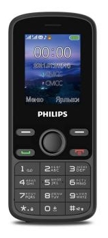 

Мобильный телефон Philips E111 Xenium, 1.77" 160x128 TFT, 32Mb, 2-Sim, 1000 мА·ч, micro-USB, черный, E111 Xenium